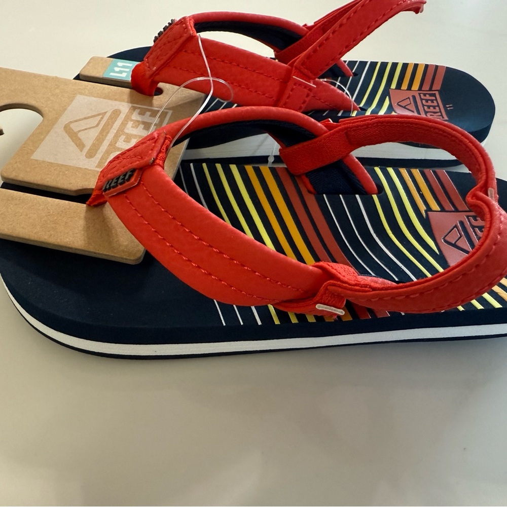 Reef Kids Red and Blue Sandals